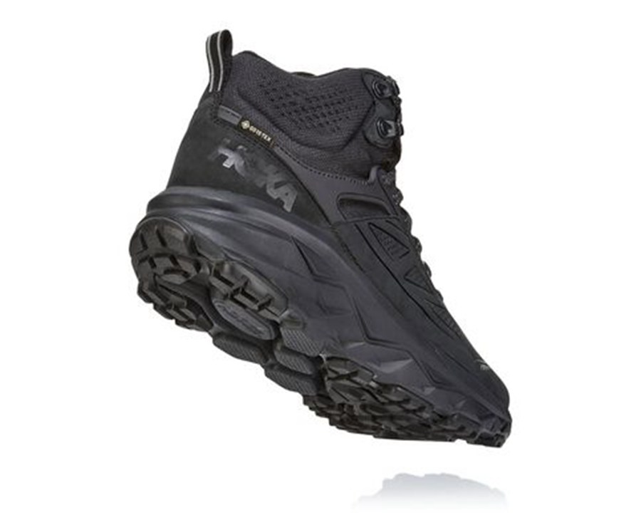 Botas De Montaña Hoka One One Hombre - Challenger Mid Gore-Tex - Negras - EMB680372